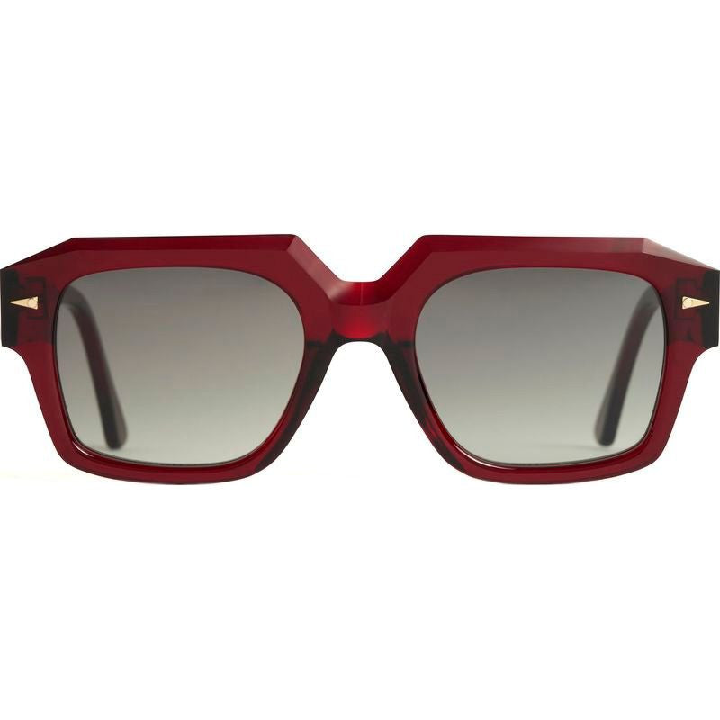 Trudaine, Burgundy/Green Gradient Lenses