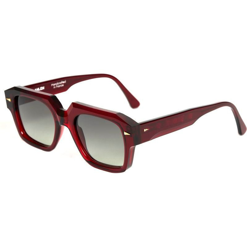 Trudaine, Burgundy/Green Gradient Lenses