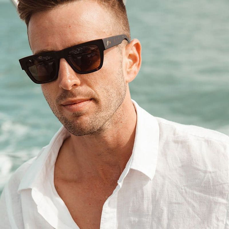 Billy, Matte Dark Tort/Brown Polarised Lenses
