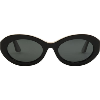 Capri, Black and Bone/Dark Grey Polarised Lenses