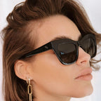 Dusk, Shiny Black/Grey Gradient Polarised Lenses