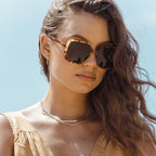 Everly, Honey Tort/Brown Gradient Polarised Lenses