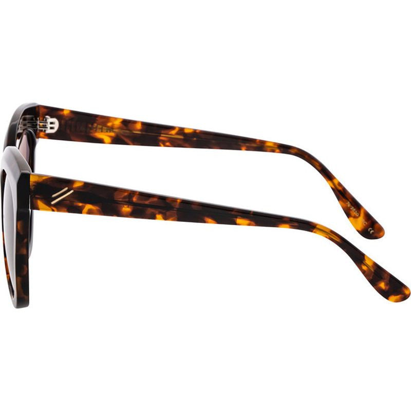 Luna, Shiny Black and Beige/Grey Polarised Lenses