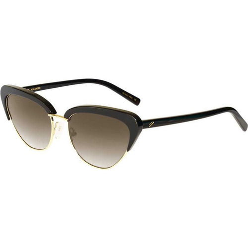 Peggy, Shiny Black/Grey Gradient Polarised Lenses