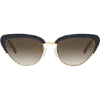 Peggy, Shiny Black/Grey Gradient Polarised Lenses