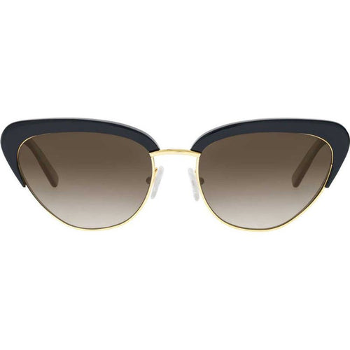 Peggy, Shiny Black/Grey Gradient Polarised Lenses