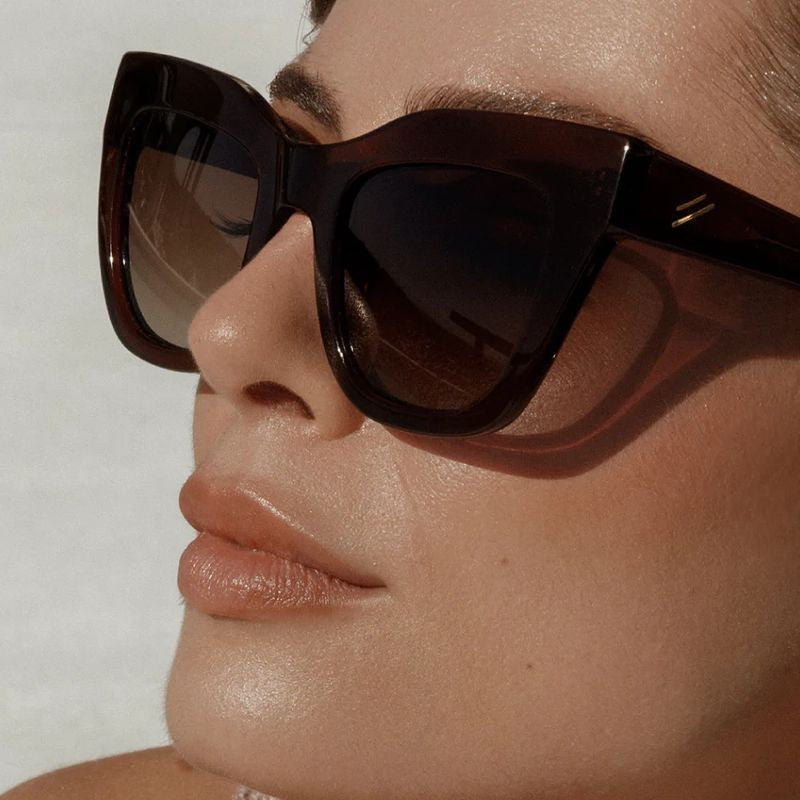 Bask Eyewear Dusk Crystal Brown Brown Lifestyle