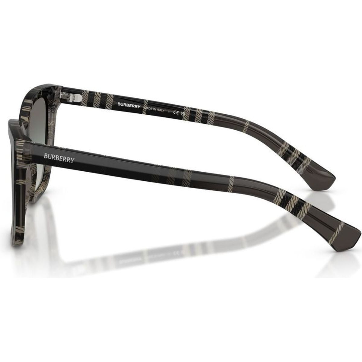 BE4470, Grey Check/Grey Gradient Lenses