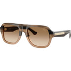 BE4478, Striped Beige/Brown Gradient Lenses