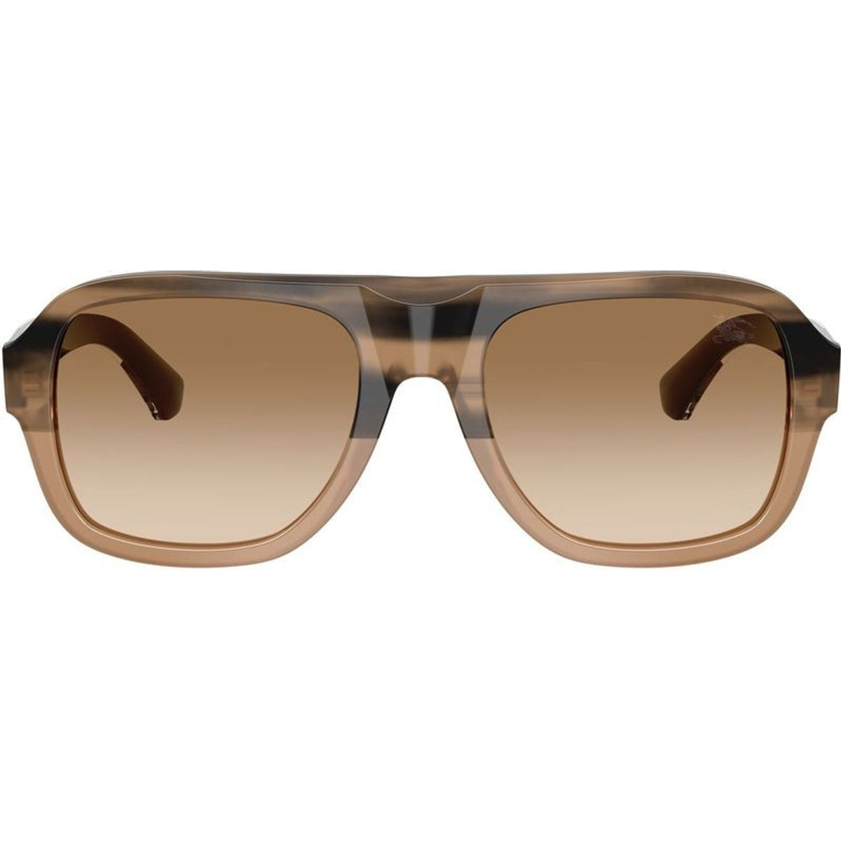 BE4478, Striped Beige/Brown Gradient Lenses
