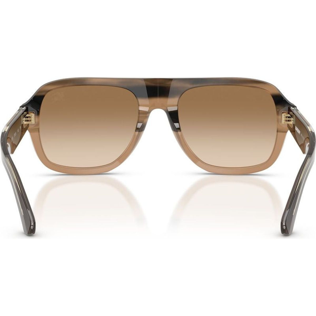 BE4478, Striped Beige/Brown Gradient Lenses