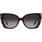 Meryl BE4393, Black Check White Black/Dark Grey Gradient Lenses