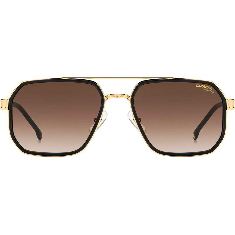 1069/S, Matte Black Gold/Brown Gradient Lenses