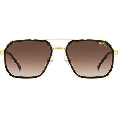 1069/S, Matte Black Gold/Brown Gradient Lenses