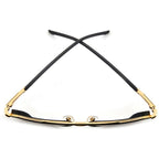 1069/S, Matte Black Gold/Brown Gradient Lenses