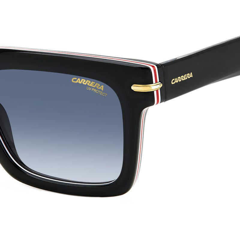 316/S, Striped Black/Dark Blue Gradient Lenses