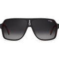 1001/S, Matte Black Matte Red/Dark Grey Gradient Lenses