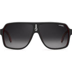 1001/S, Matte Black Matte Red/Dark Grey Gradient Lenses