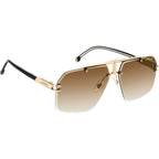 1054/S, Black and Gold/Black Brown Green Gradient Lenses