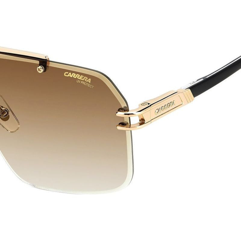 1054/S, Black and Gold/Black Brown Green Gradient Lenses