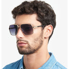 1055/S, Black and Gold/Dark Grey Gradient Lenses