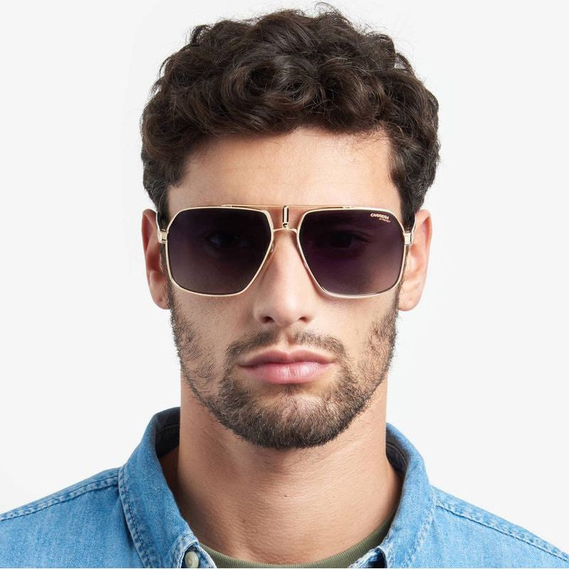 1055/S, Black and Gold/Dark Grey Gradient Lenses