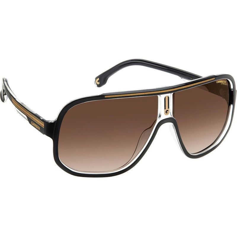 1058/S, Black and Gold/Brown Gradient Lenses