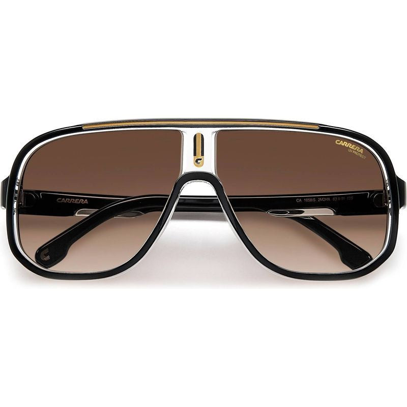 1058/S, Black and Gold/Brown Gradient Lenses