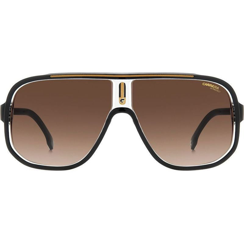 1058/S, Black and Gold/Brown Gradient Lenses