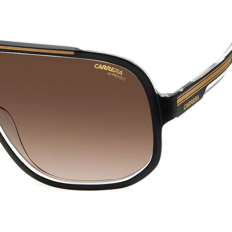 1058/S, Black and Gold/Brown Gradient Lenses