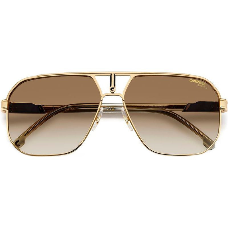 1062/S, Gold/Black Brown Green Gradient Lenses