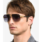 1062/S, Matte Black Gold Black/Dark Grey Gradient Lenses
