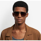 1072/S, Matte Black/Black Brown Gradient Lenses