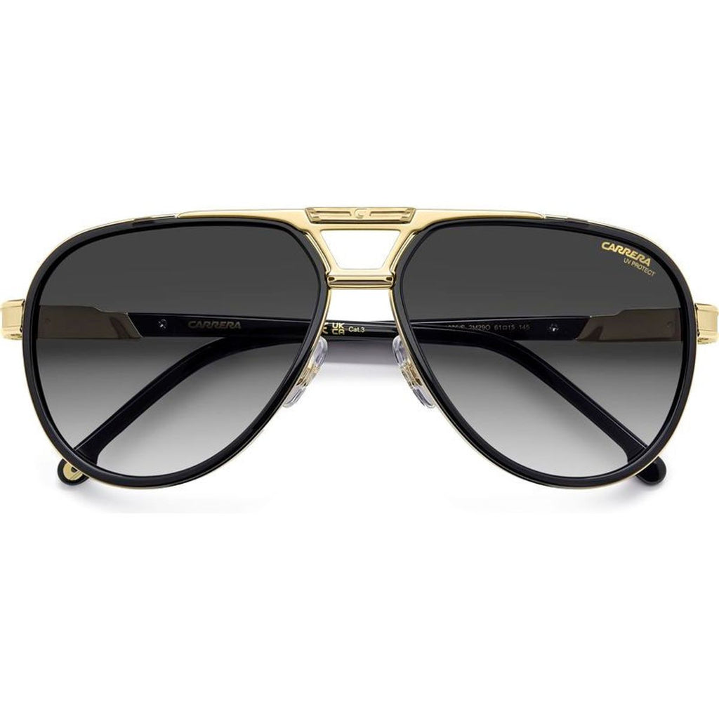 1076/S, Black and Gold/Dark Grey Gradient Lenses