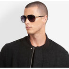 1076/S, Black and Gold/Dark Grey Gradient Lenses