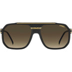 1077/S, Matte Black and Gold/Brown Gradient Lenses