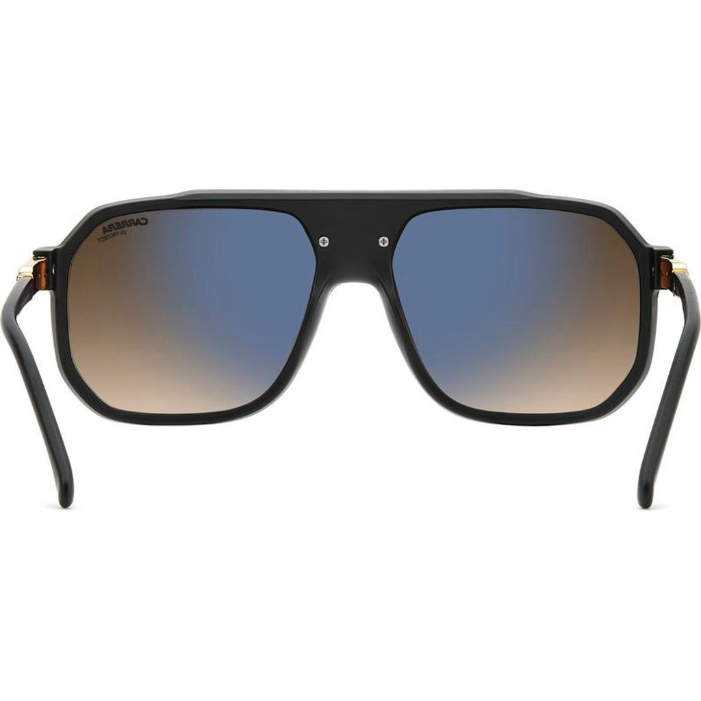 1077/S, Matte Black and Gold/Brown Gradient Lenses