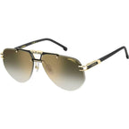 1087/S, Matte Black and Gold/Green Gradient Gold Mirror Lenses