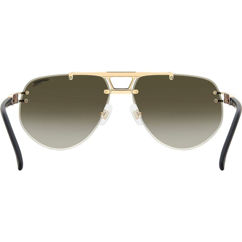 1087/S, Matte Black and Gold/Green Gradient Gold Mirror Lenses