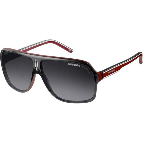 Carrera 27, Black Red Crystal and White/Grey Gradient Lenses