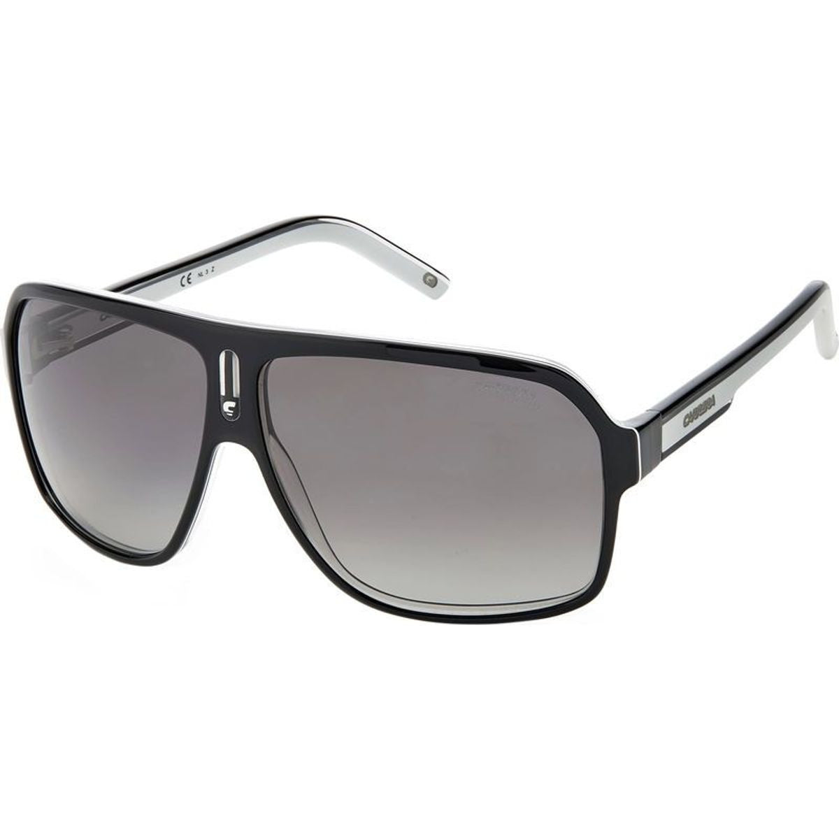 Carrera 27, Black and White/Grey Gradient Polarised Lenses