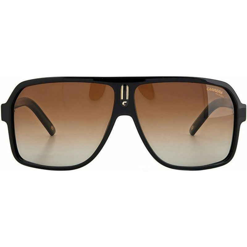 Carrera 27, Shiny Black/Brown Gradient Polarised Lenses