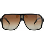 Carrera 27, Shiny Black/Brown Gradient Polarised Lenses