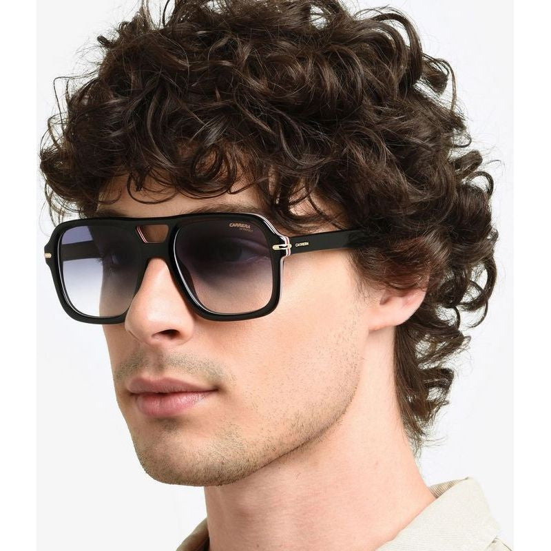 317/S, Striped Black/Dark Blue Gradient Lenses