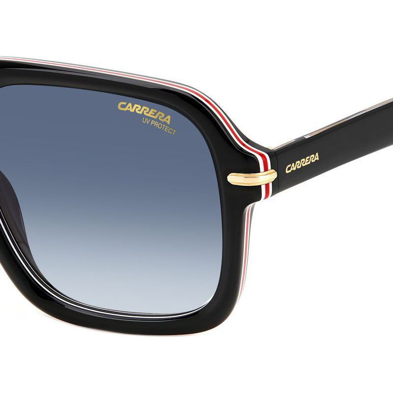 317/S, Striped Black/Dark Blue Gradient Lenses