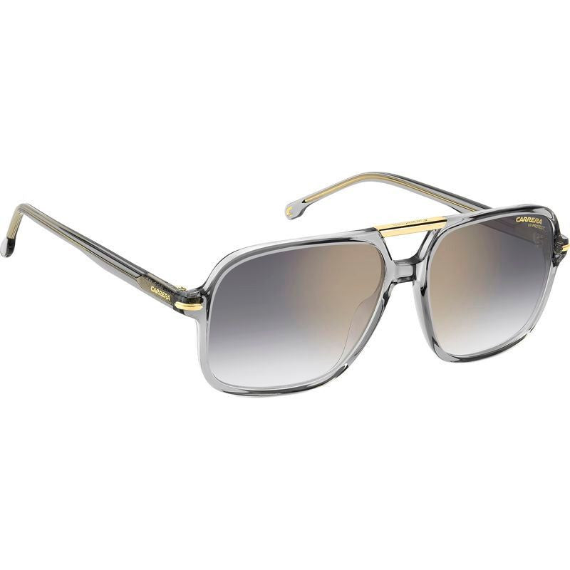 350/S, Transparent Grey/Grey Gold Mirror Lenses