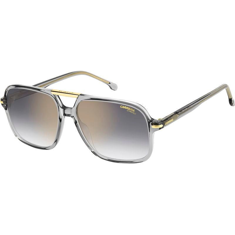 350/S, Transparent Grey/Grey Gold Mirror Lenses