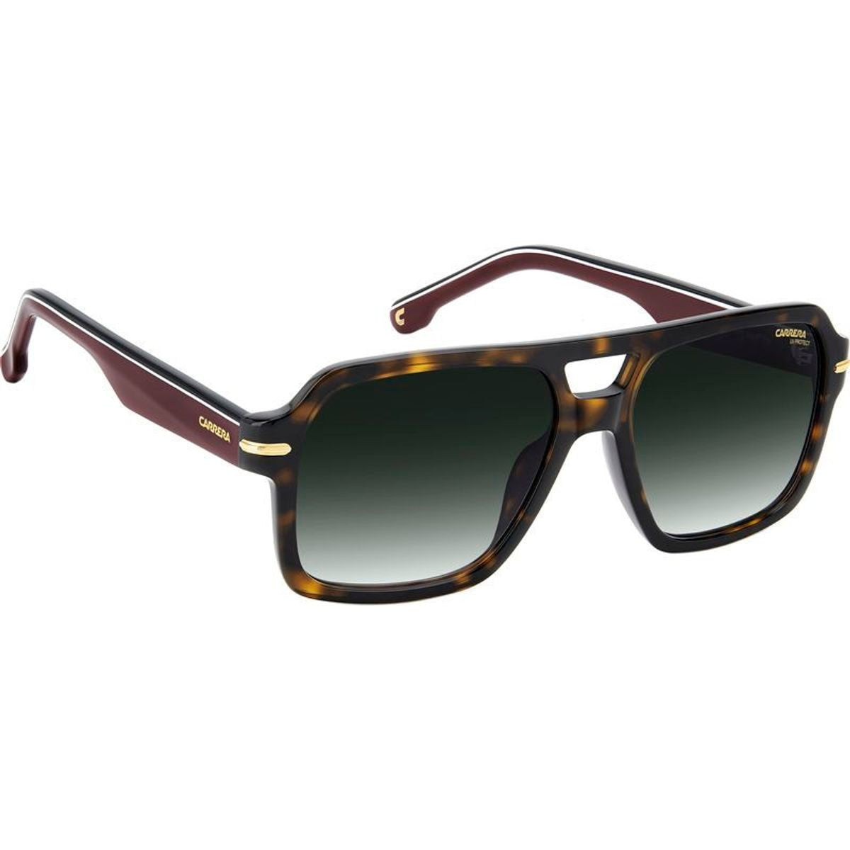 377/S, Dark Havana/Green Gradient Lenses