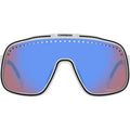 C Sport 02/S, Matte White/High Contrast Blue Mirror Lenses