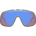 C Sport 02/S, Matte White/High Contrast Blue Mirror Lenses